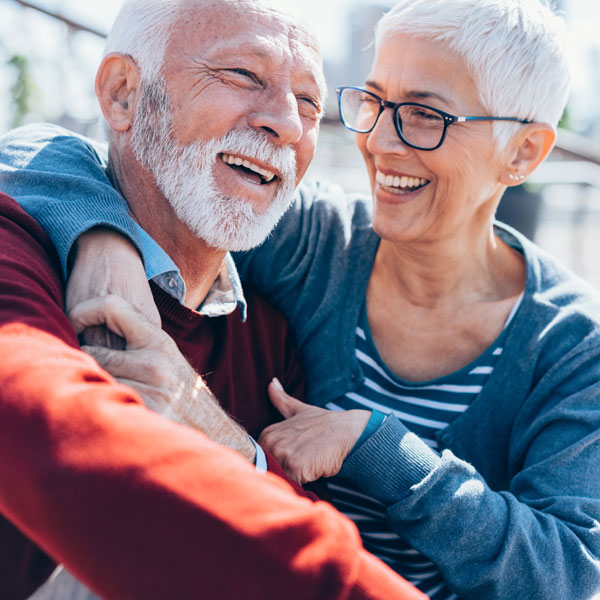smiling couple