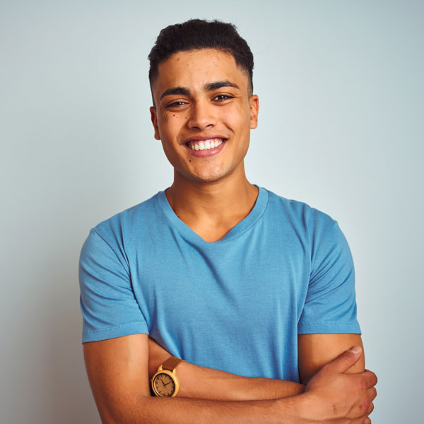 smiling man